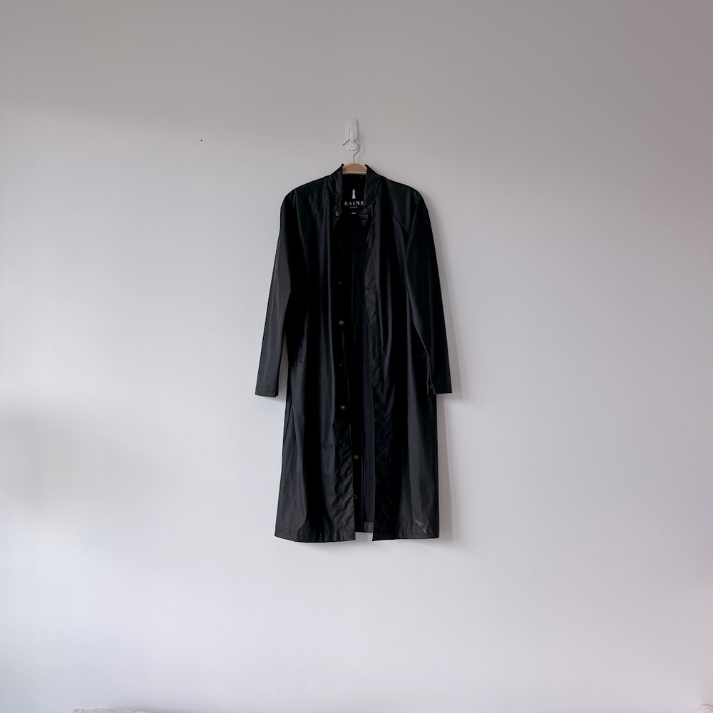 Rains Long Hoodless Raincoat